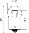 Kugellampen 12V10WBa15s