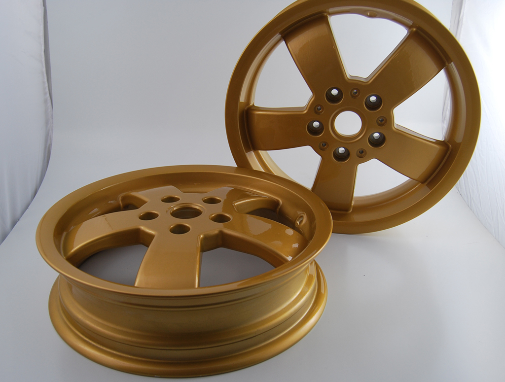 Felgen SET GTS vorne und hinten (ABS) Gold, wie bei Sondermodell 60ies Racing 12 Zoll