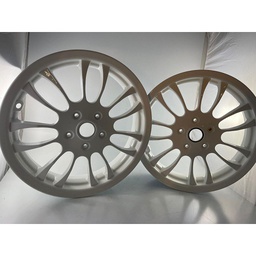 2x Felgen Quellagio 13" für Vespa GTS 125/300 mit Gutachten (TÜV Austria!) Weiß, Gold und Schwarz glänzend lackiert!