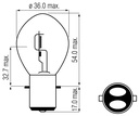 Zweifaden Scheinwerferlampen